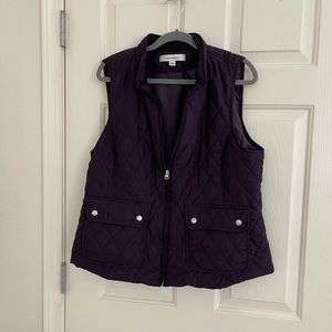 Nice purple Croft and Barrow quilted vest.